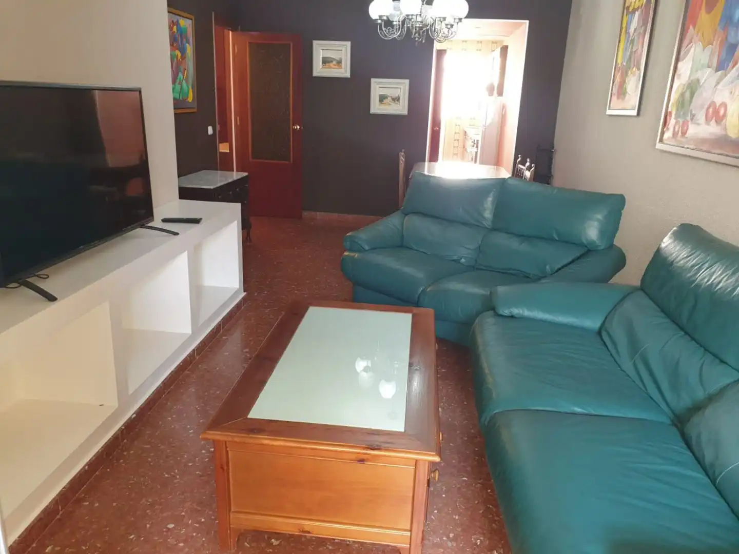 Living room of Flat for rent in Jaén  with Air Conditioner, Heating and Terrace