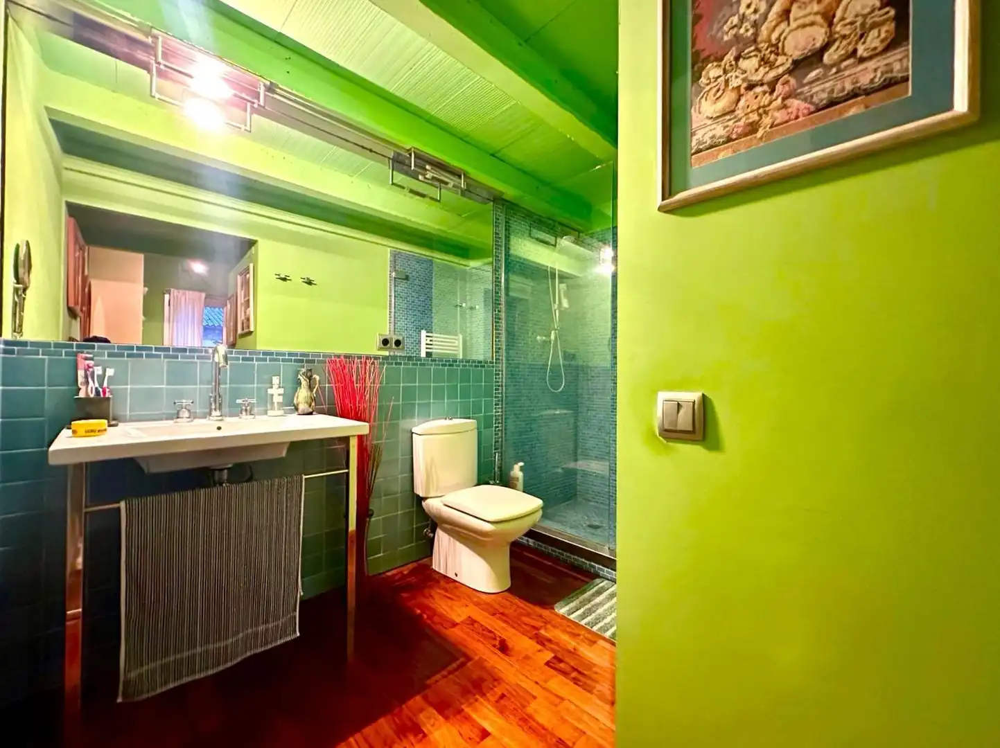 Badezimmer von Haus oder Chalet zum Verkauf in Granollers mit Klimaanlage, Privatgarten und Terrasse