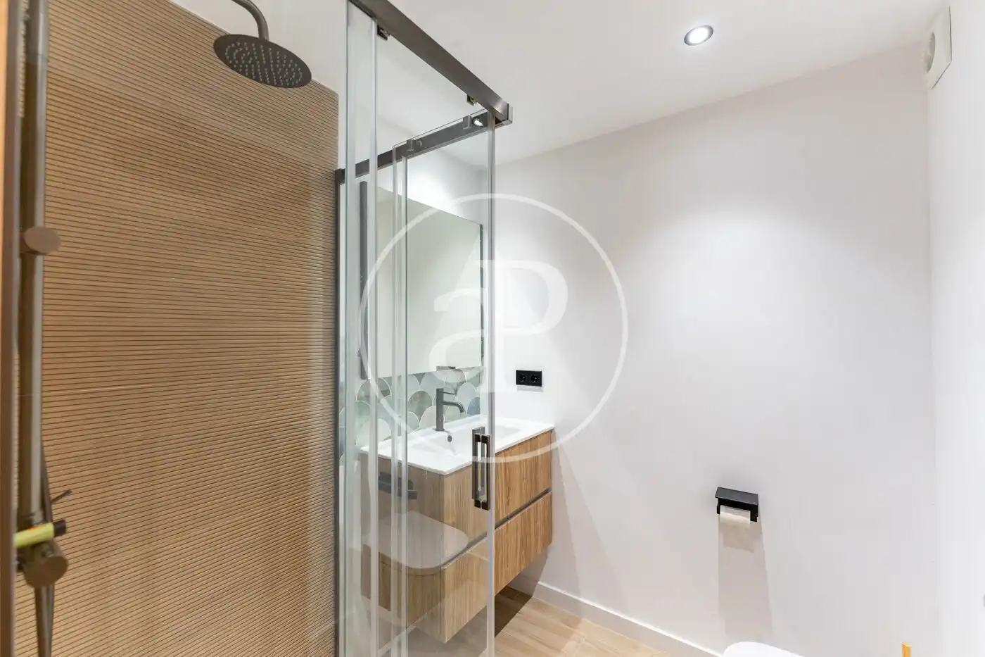 Badezimmer von Wohnung zur Miete in  Palma de Mallorca mit Klimaanlage, Heizung und Haustiere erlaubt