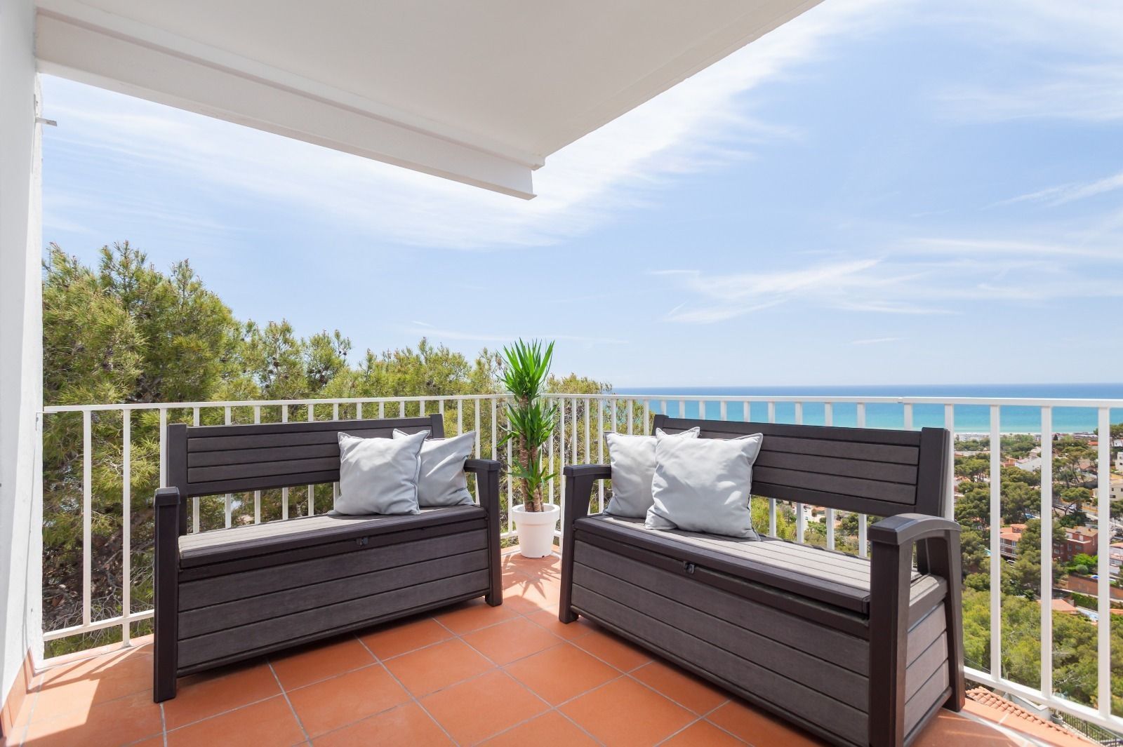 Terraza de Apartamento en venta en Castelldefels con Calefacción, Terraza y Amueblado