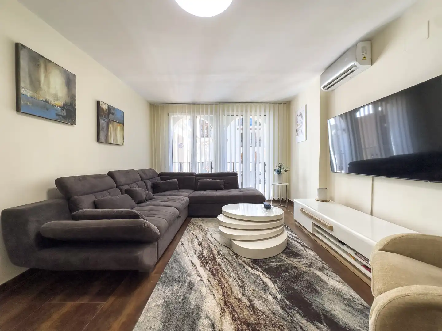 Living room of Apartments for sale in Manilva  with Air Conditioner, Terrace and Furnished
