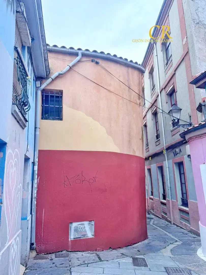 Vista exterior de Piso en venta en Gijón  con Amueblado