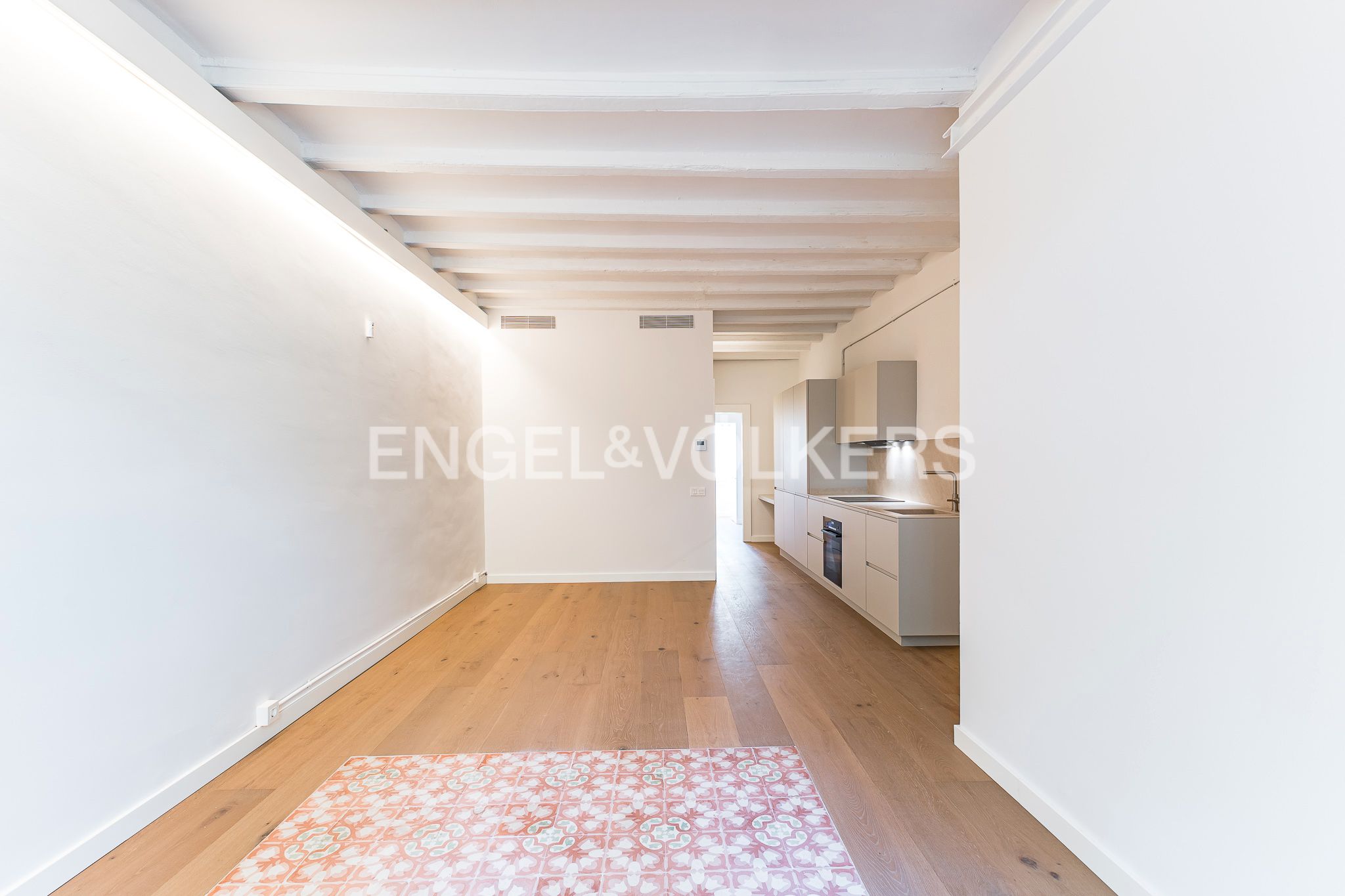 Living room of Apartment for sale in  Barcelona Capital  with Air Conditioner, Heating and Parquet flooring