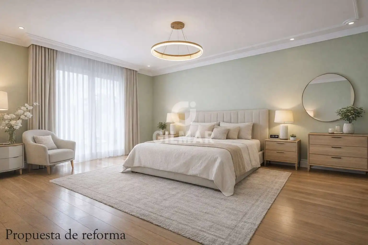 Bedroom of Houses for sale in Pozuelo de Alarcón  with Heating, Private garden and Swimming Pool