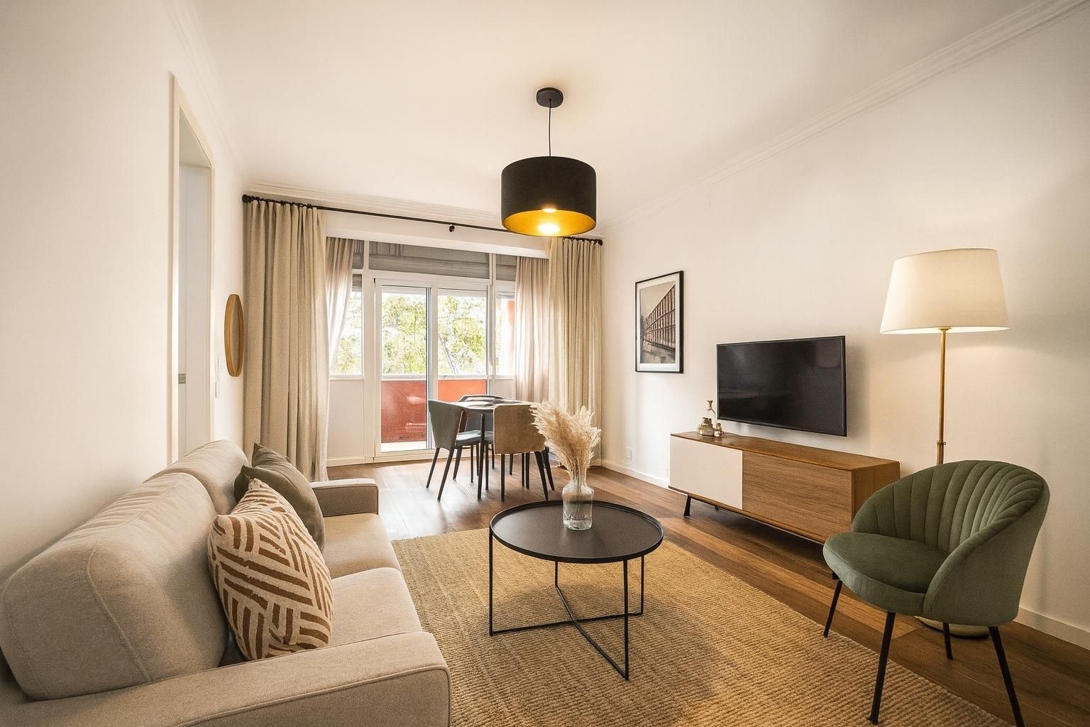 Living room of Duplex for sale in Cambrils  with Parquet flooring and Balcony