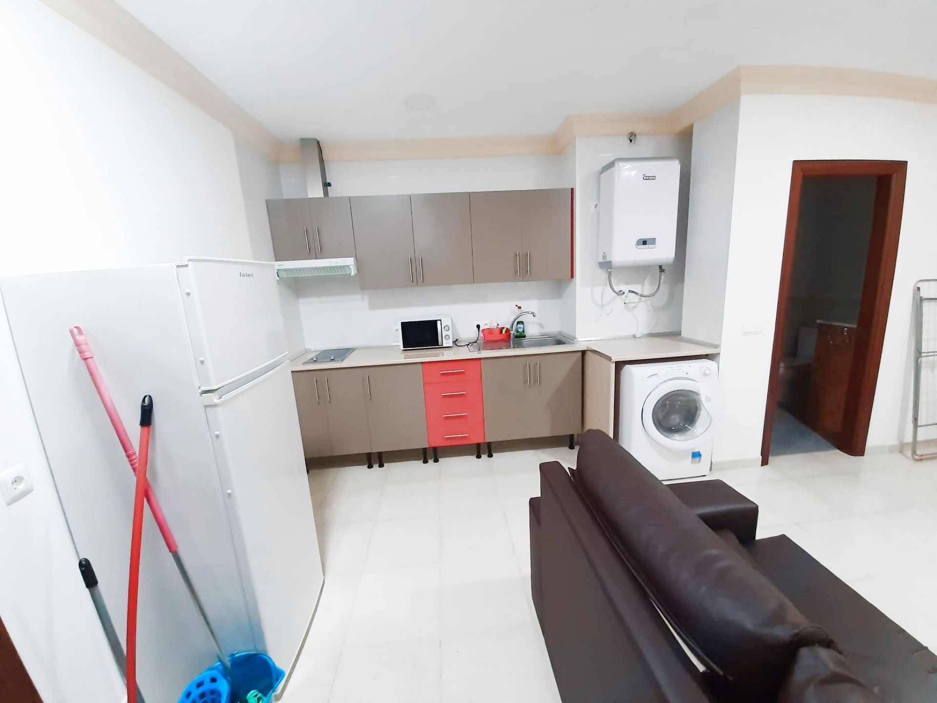 Kitchen of Apartment for rent in Málaga Capital  with Air Conditioner, Furnished and Microwave