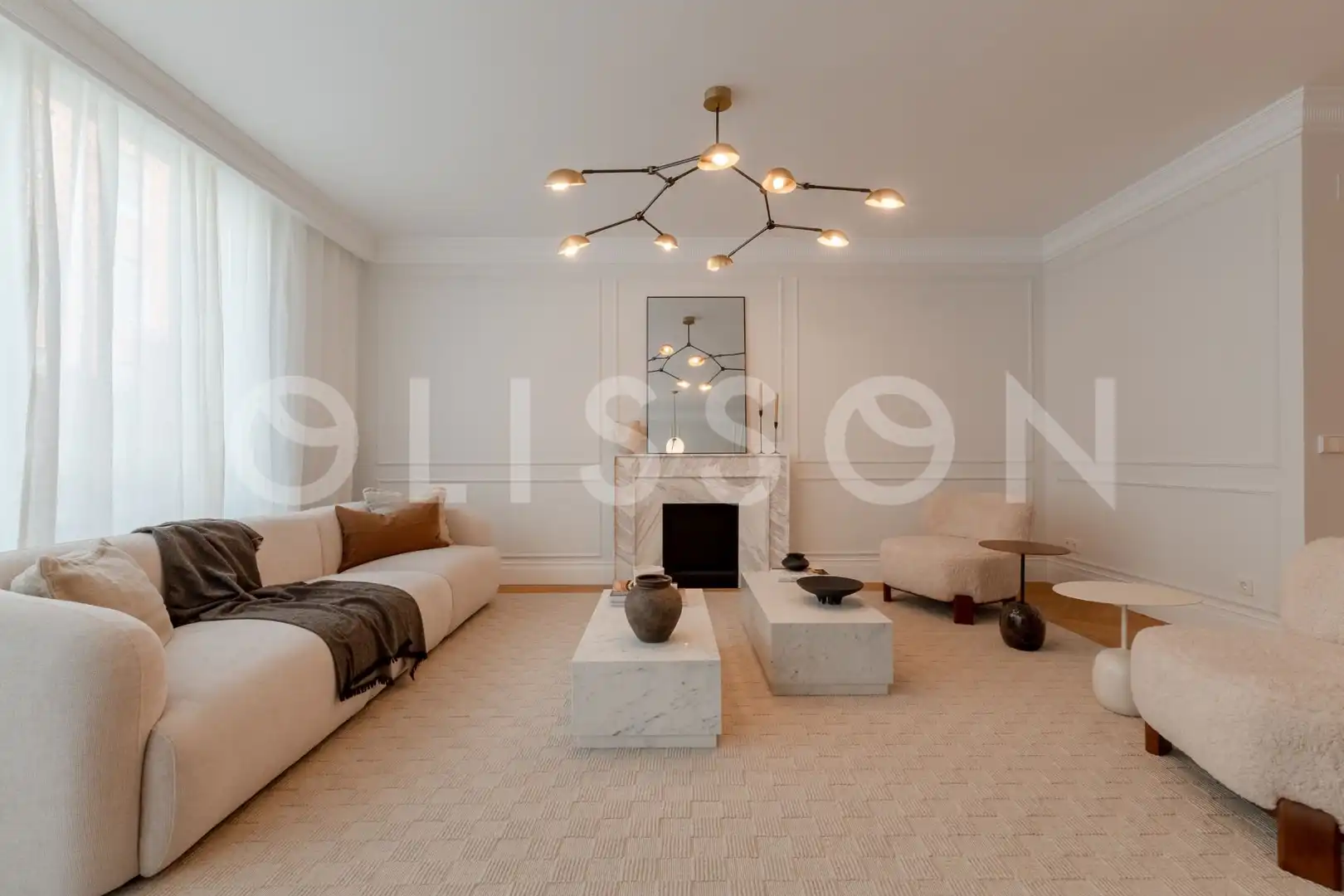 Sala de estar de Piso en venta en Barrio de Salamanca