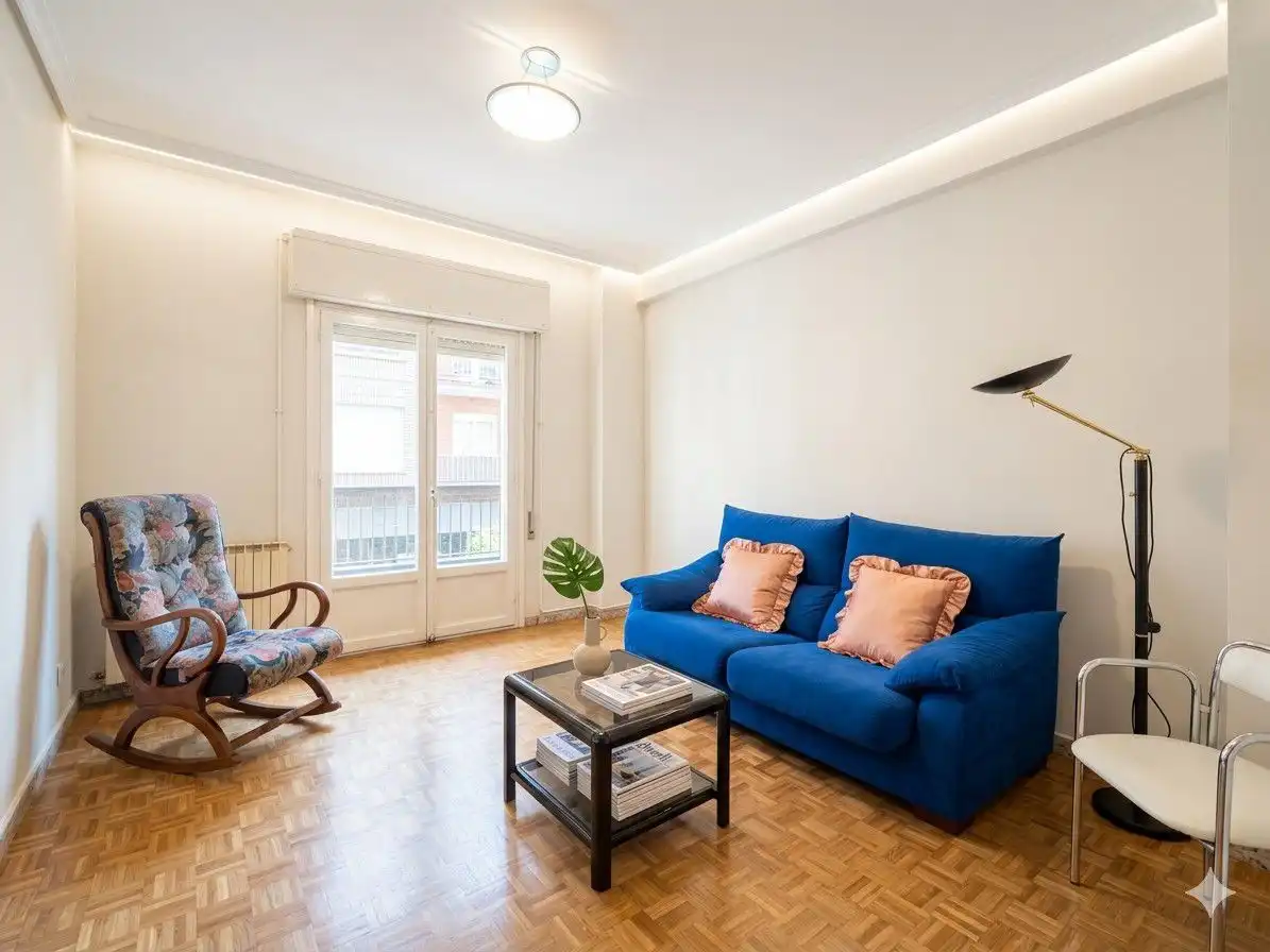Sala de estar de Piso en venta en  Logroño con Calefacción, Parquet y Terraza