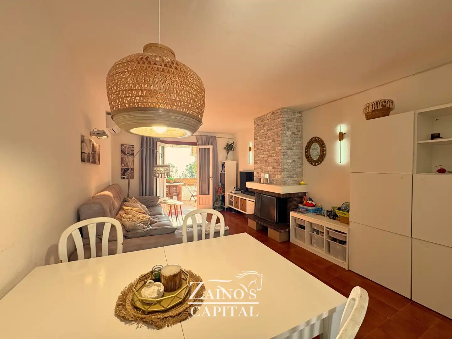 Wohnzimmer von Wohnung zum Verkauf in Llucmajor mit Klimaanlage, Heizung und Terrasse