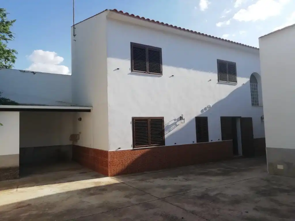 Vista exterior de Casa o chalet en venta en Pedro Muñoz con Aire acondicionado, Jardín privado y Terraza