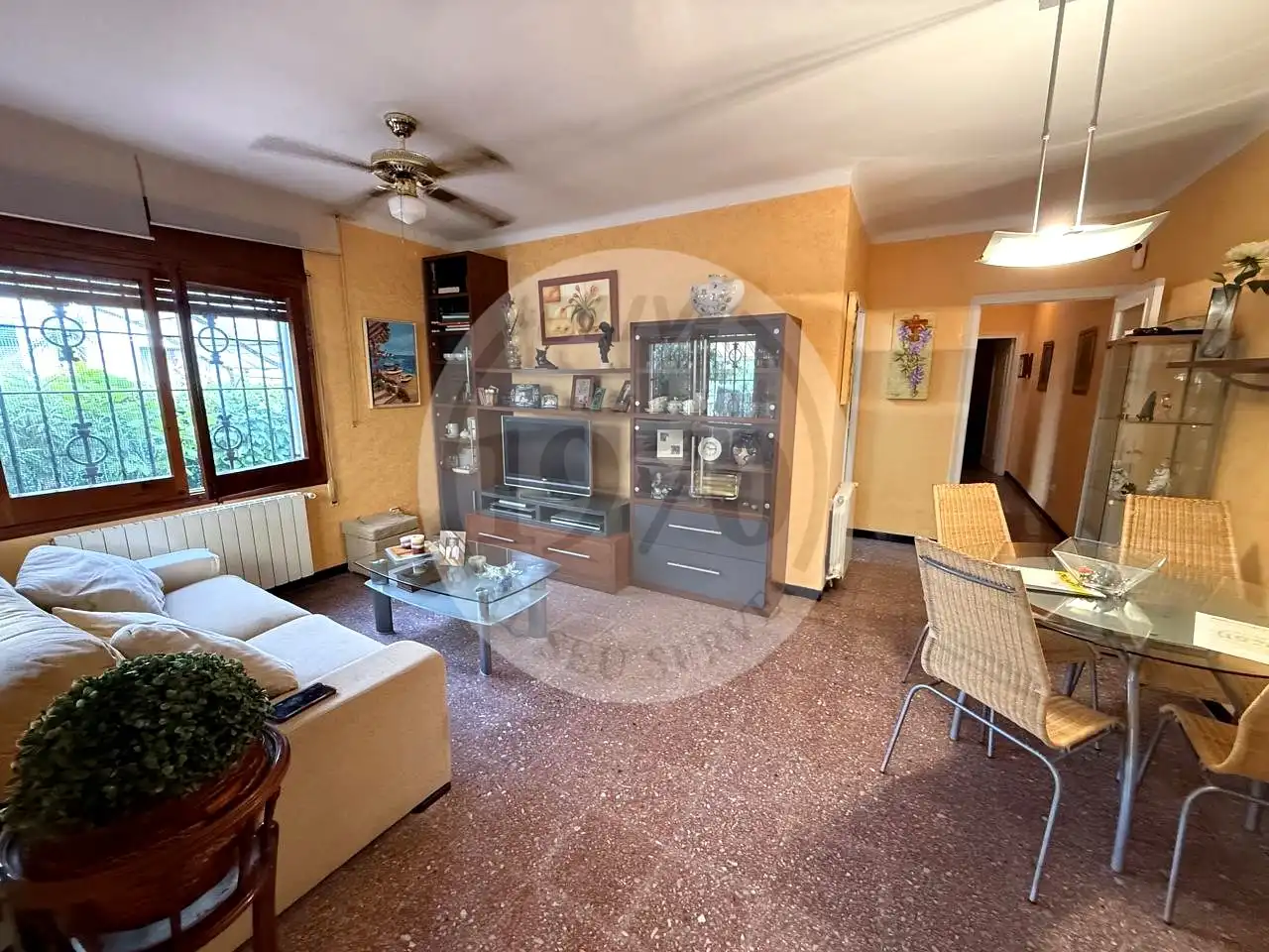 Sala d'estar de Planta baixa en venda en Castell d'Aro, Platja d'Aro i s'Agaró amb Aire condicionat, Jardí privat i Terrassa