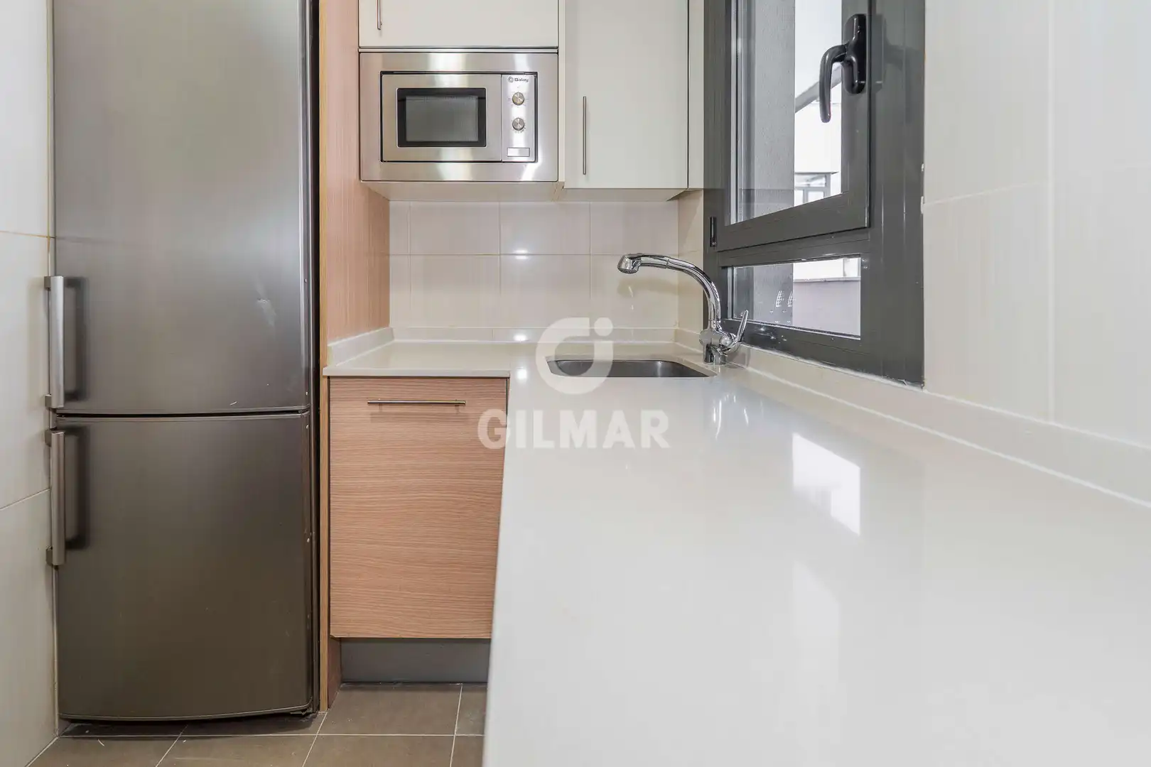 Kitchen of Flat for sale in Madrid  with Heating, Private garden and Storage room
