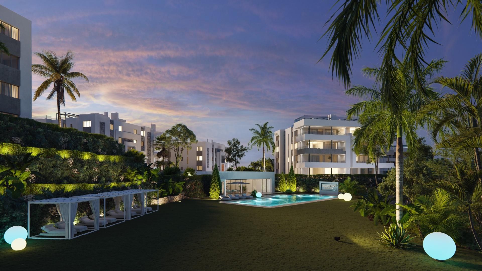 Jardín de Apartamento en venta en Marbella con Aire acondicionado, Calefacción y Jardín privado