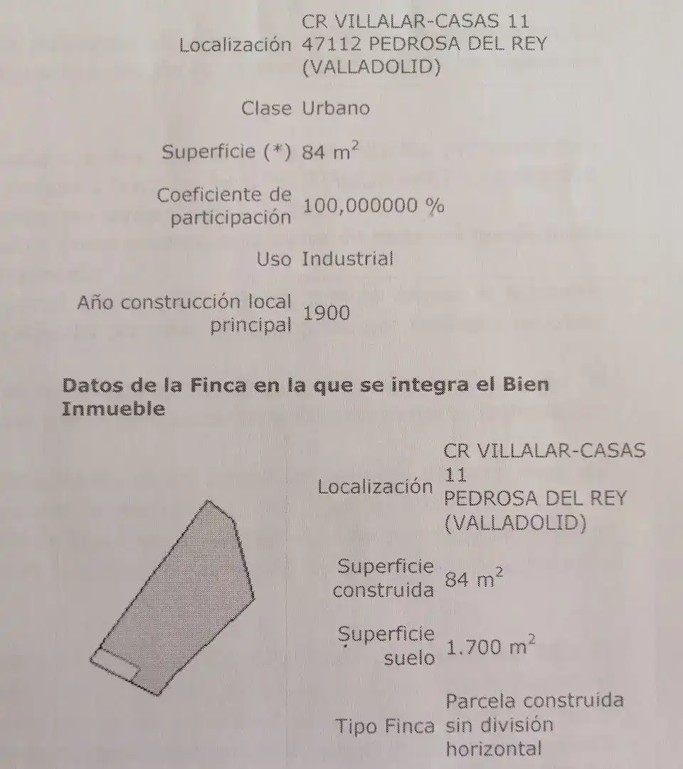 Terreno en venta en Pedrosa del Rey