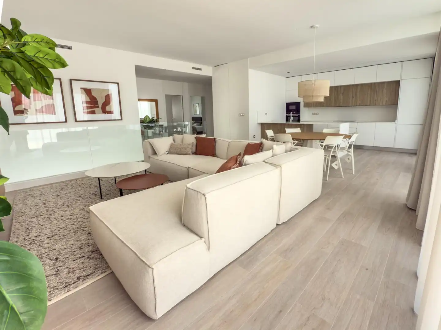 Sala de estar de Casa o chalet de alquiler en Finestrat con Aire acondicionado, Calefacción y Jardín privado