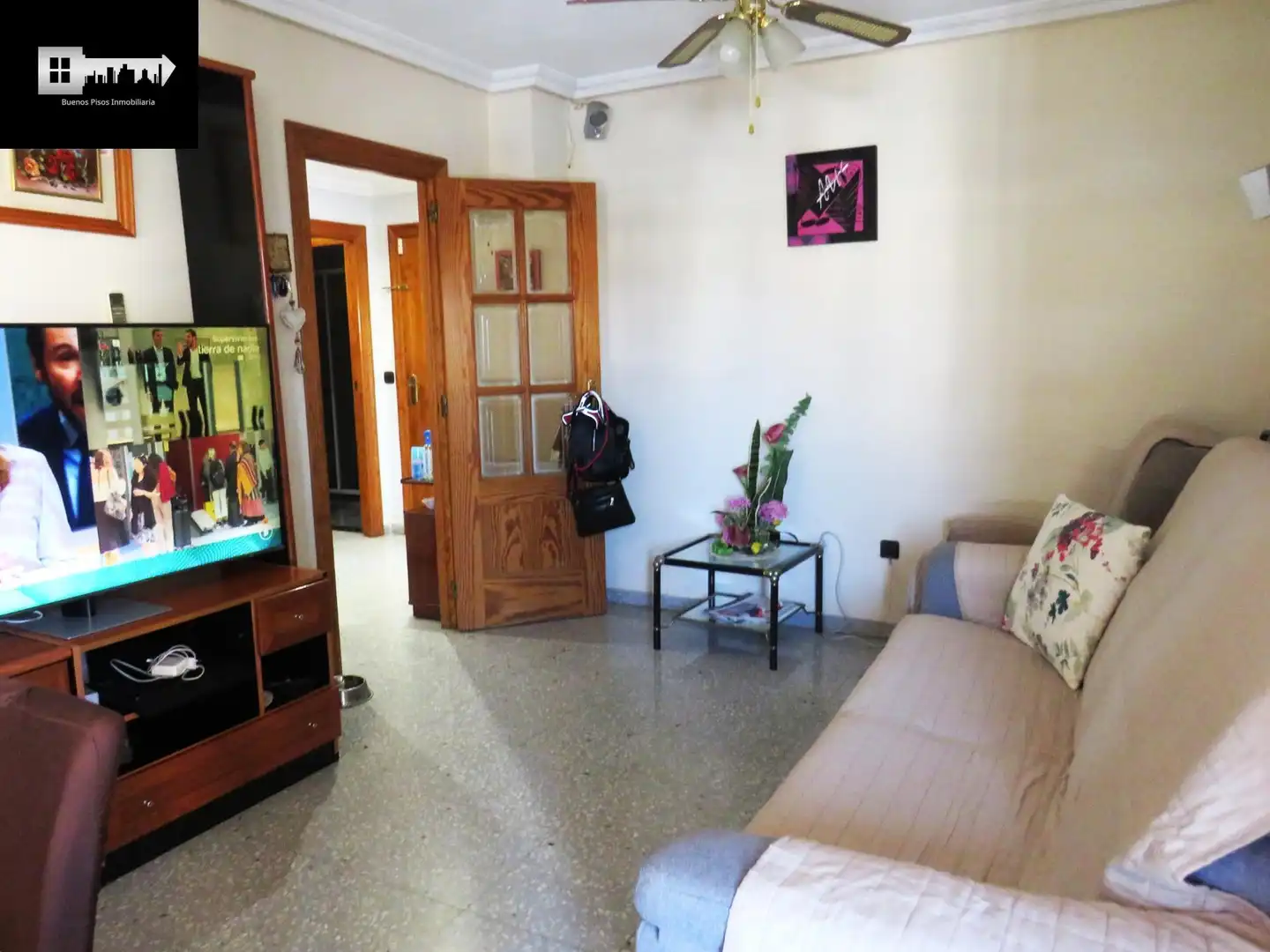 Sala de estar de Piso en venta en Alicante / Alacant con Aire acondicionado, Calefacción y Jardín privado