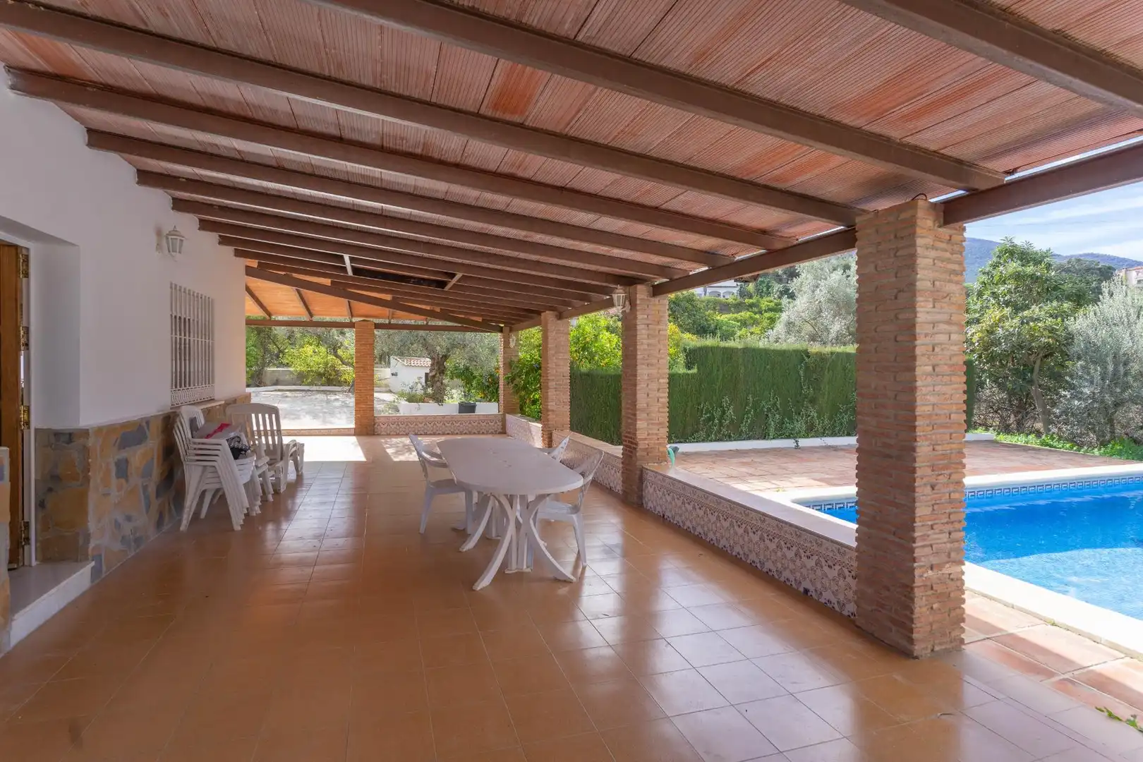 Terraza de Casa o chalet de alquiler en Alhaurín El Grande con Jardín privado, Terraza y Amueblado