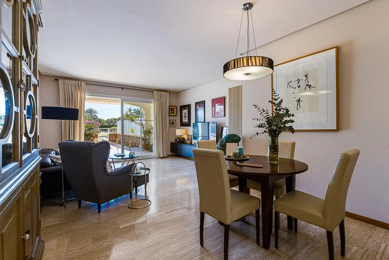 Dining room of Ground floor for sale in  Palma de Mallorca  with Air Conditioner, Private garden and Terrace