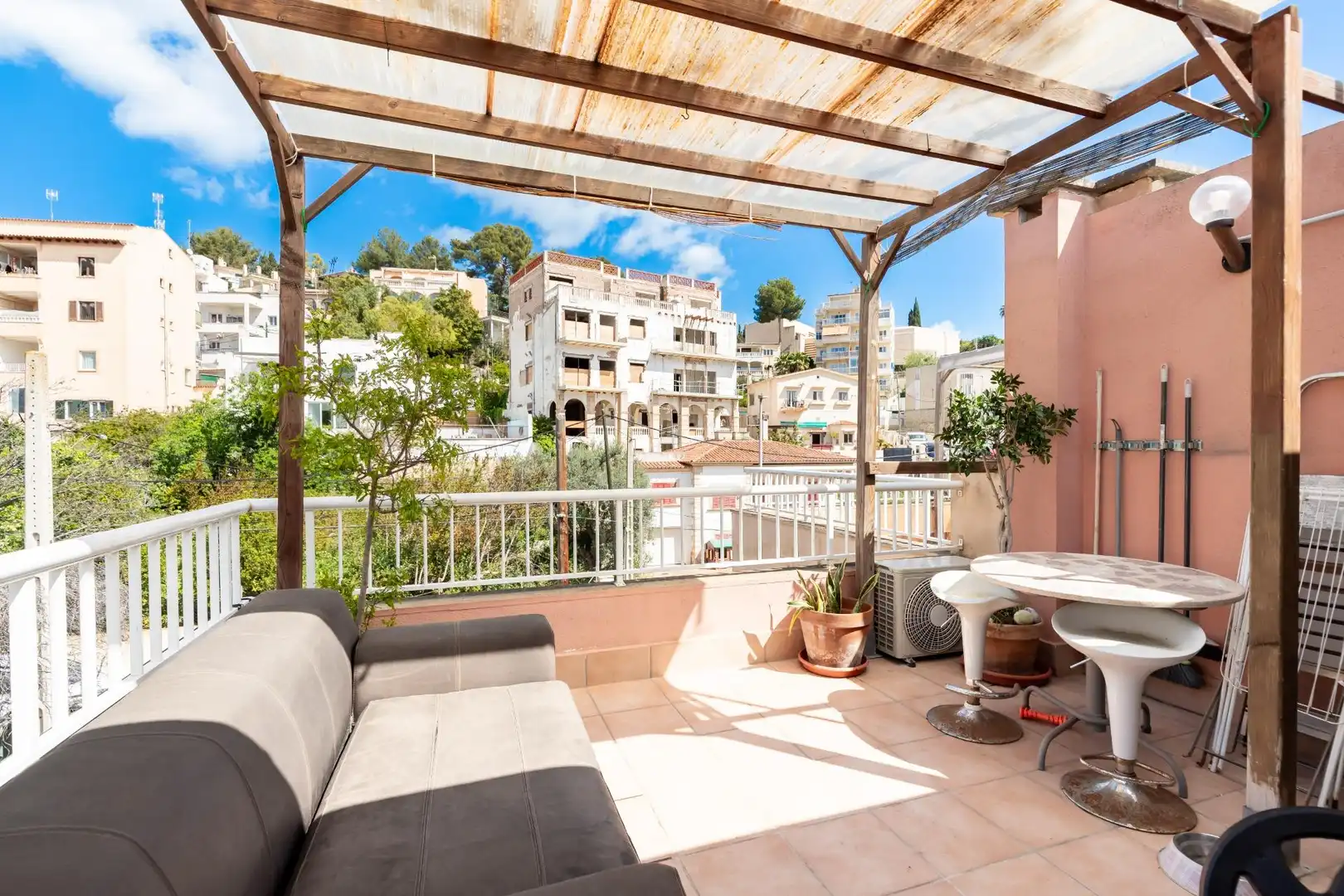 Terraza de Casa adosada en venta en  Palma de Mallorca con Aire acondicionado, Calefacción y Jardín privado