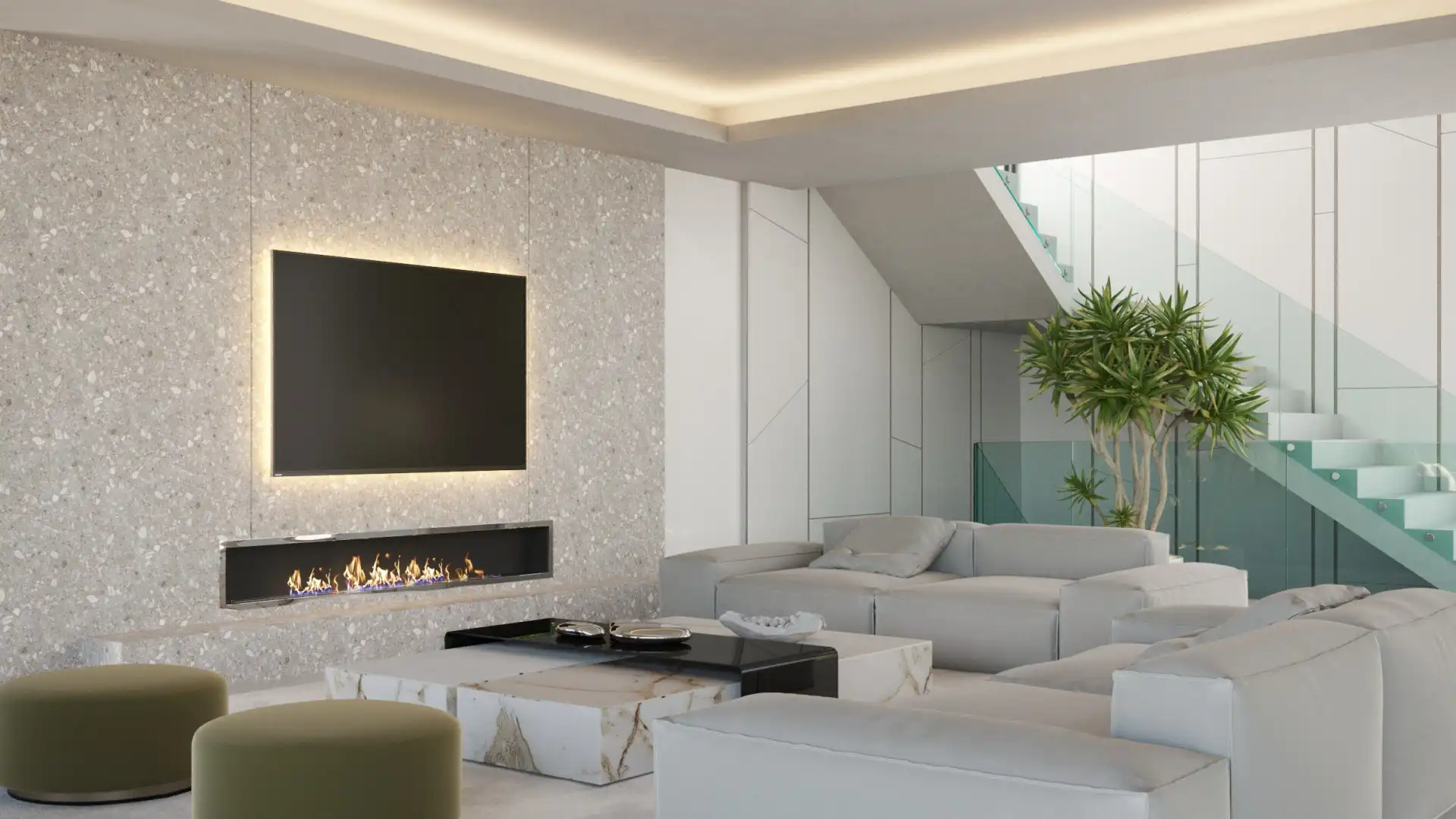 Sala d'estar de Casa o xalet en venda en Marbella amb Aire condicionat, Calefacció i Jardí privat