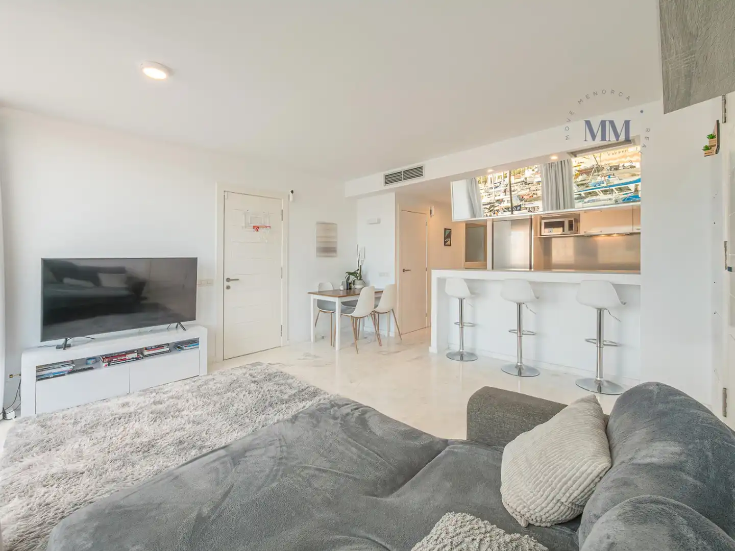 Sala d'estar de Apartament en venda en Maó - Mahón amb Aire condicionat, Calefacció i Terrassa