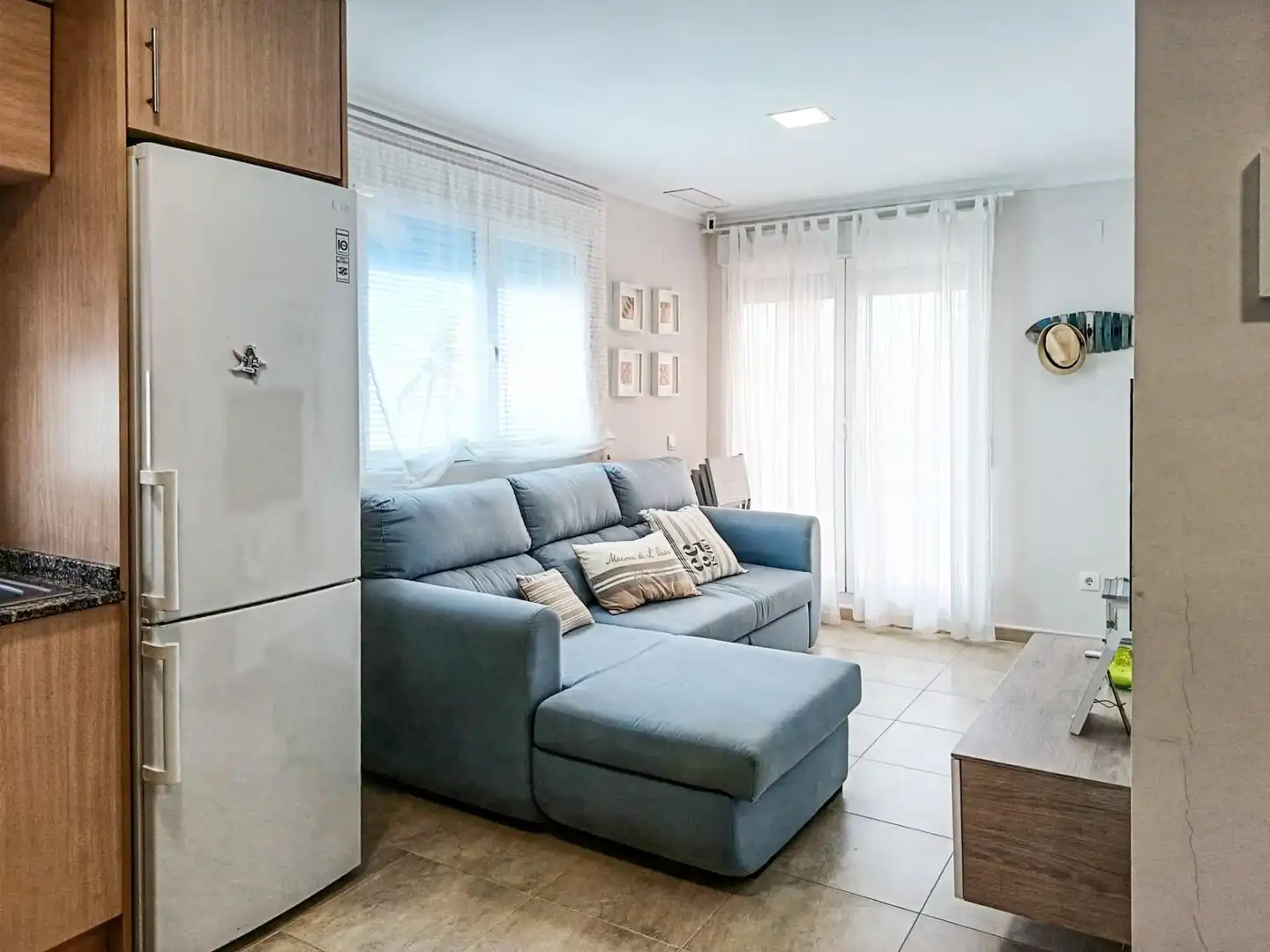 Sala de estar de Apartamento en venta en Bellreguard con Aire acondicionado, Calefacción y Terraza