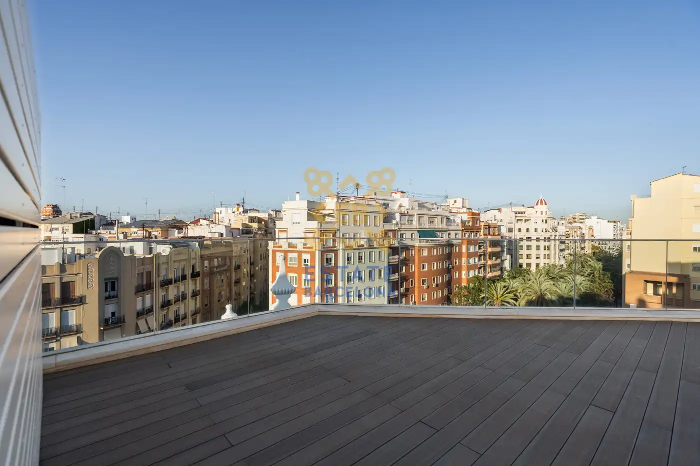Terrasse von Dachboden zum Verkauf in Valencia mit Klimaanlage, Heizung und Möbliert