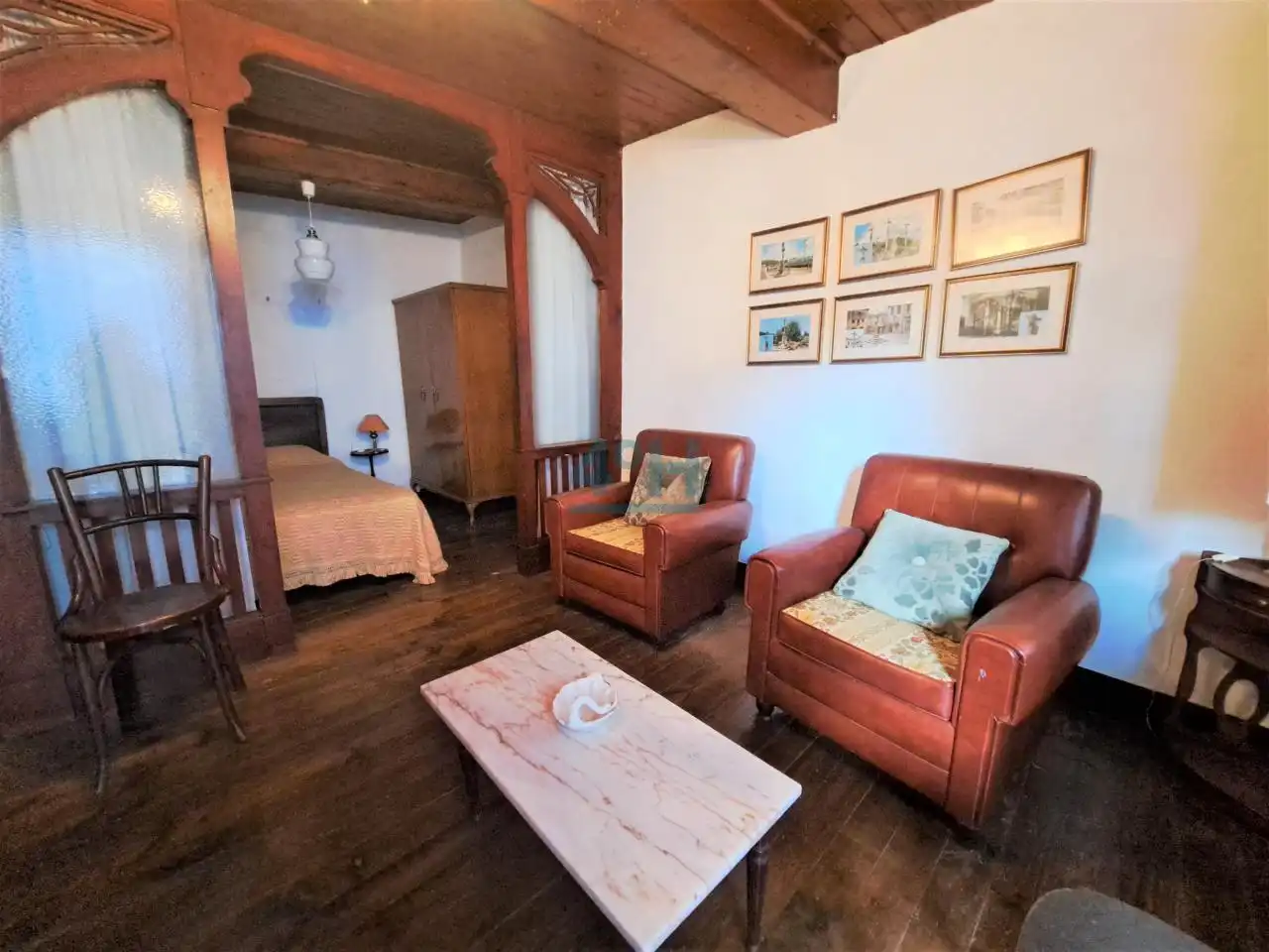 Sala d'estar de Casa o xalet en venda en Allariz amb Moblat i Balcó
