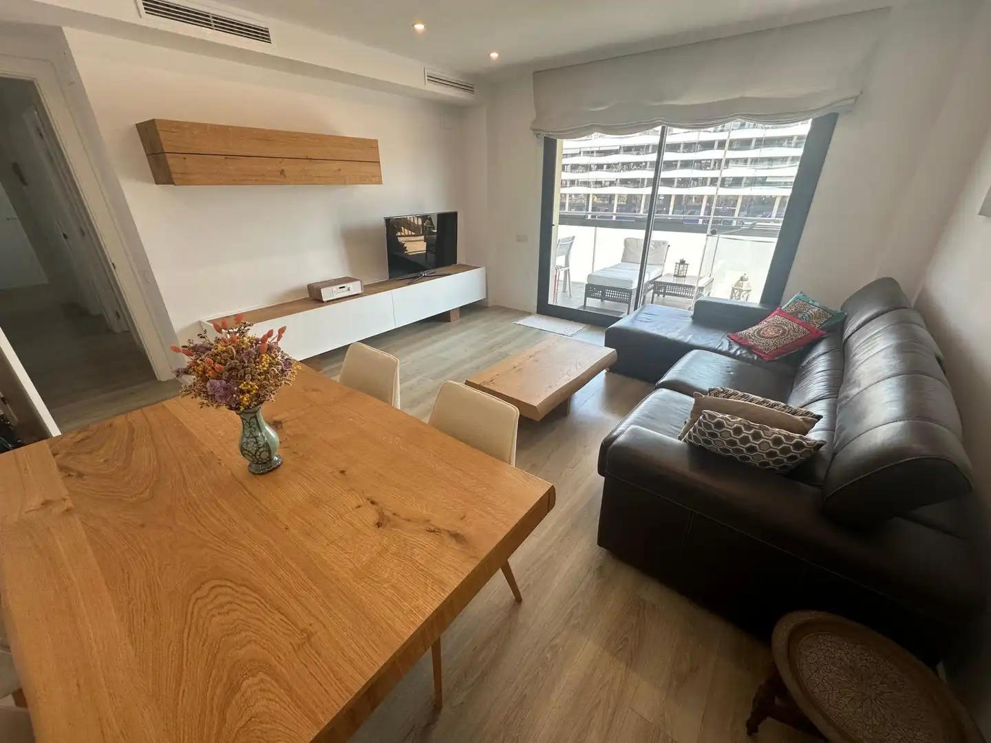Sala de estar de Piso de alquiler en Badalona con Calefacción, Parquet y Trastero