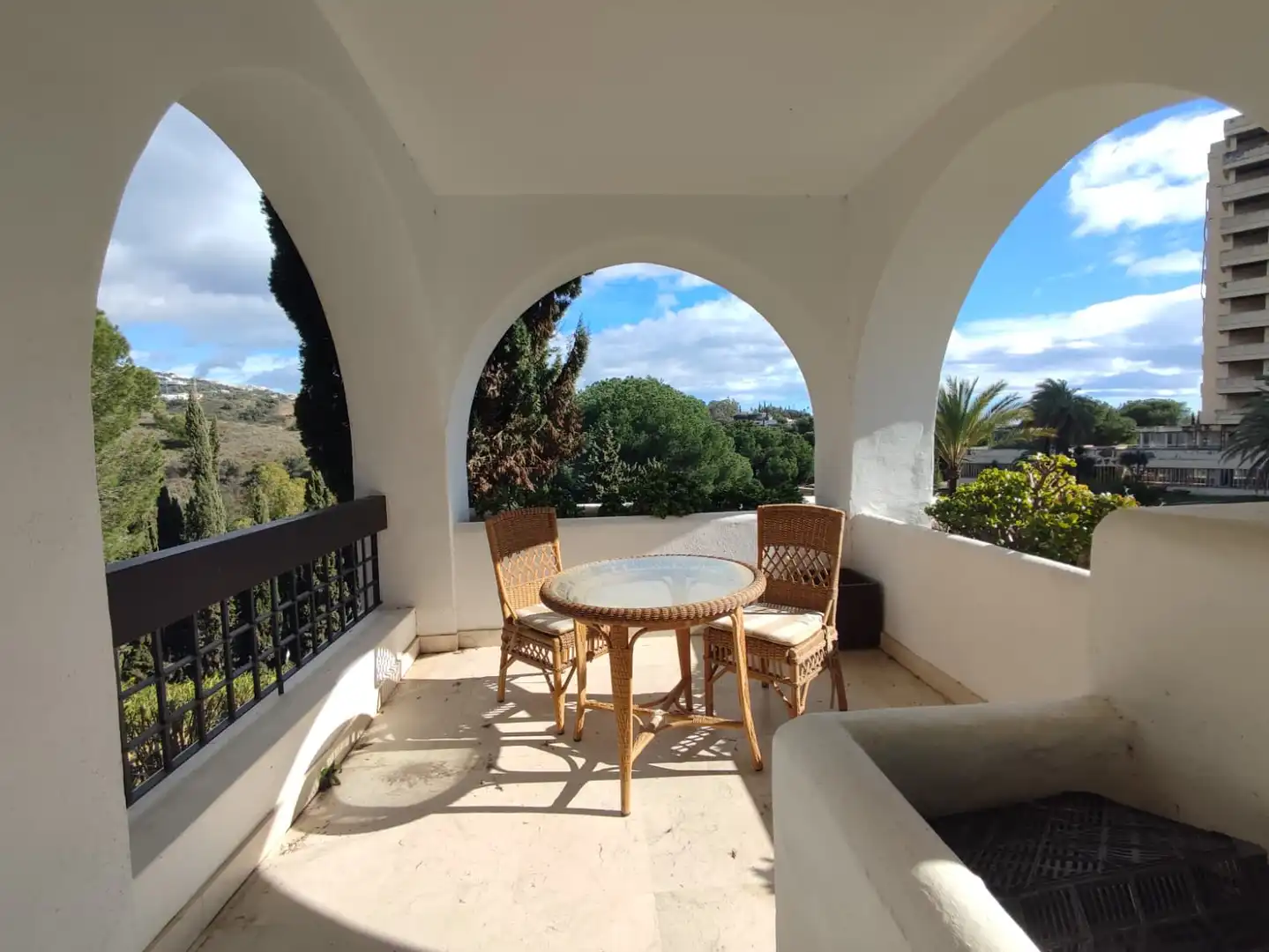Terrace of Flat for sale in Marbella  with Private garden, Terrace and Furnished