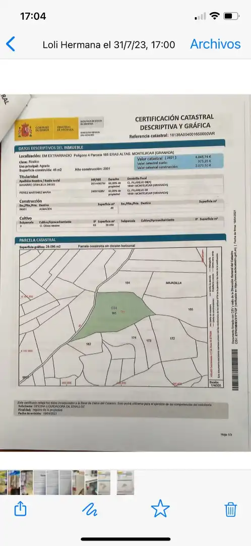 Rural land for sale in Calle Medina del Campo