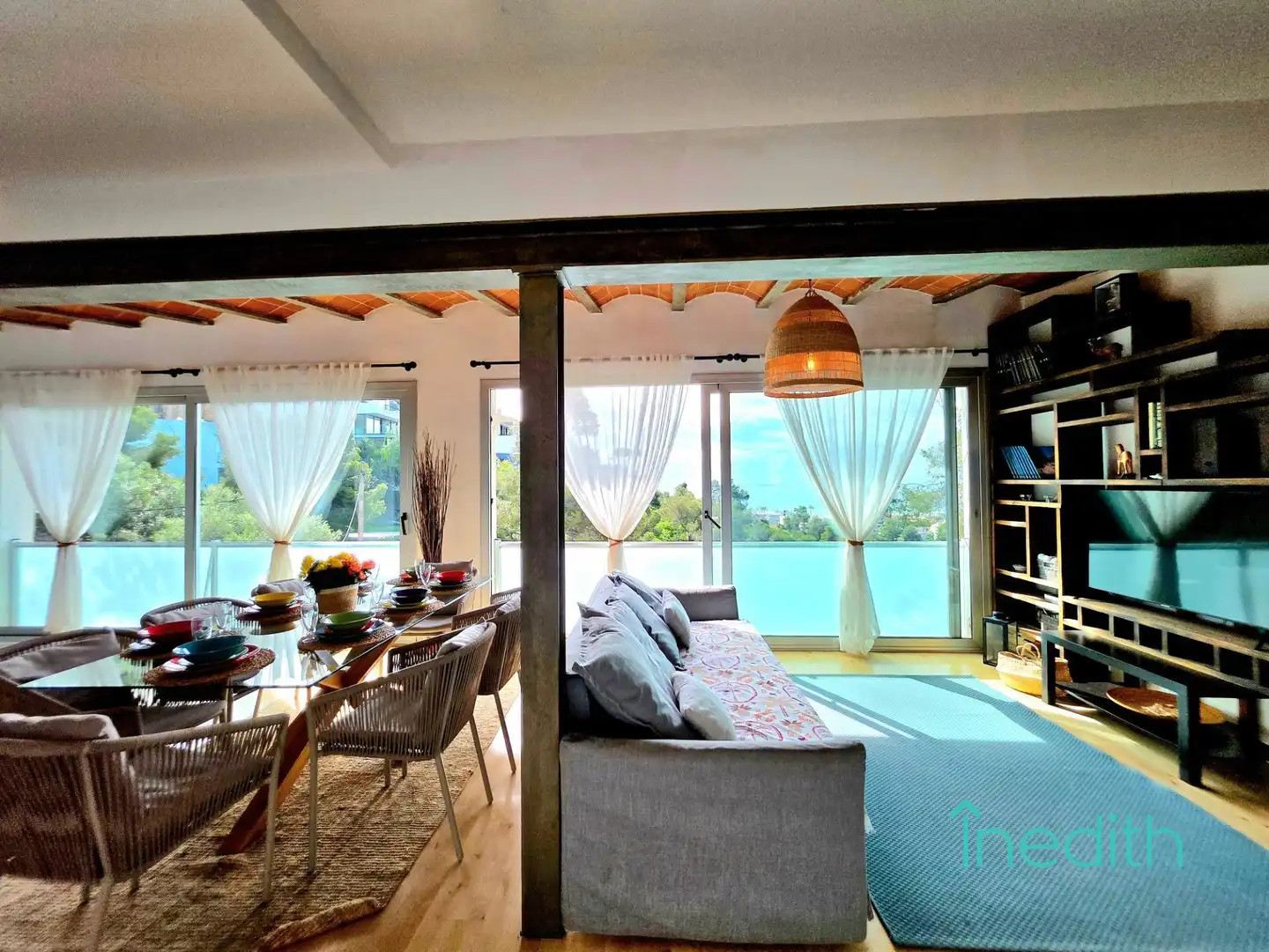 Dining room of Houses for sale in Castelldefels  with Air Conditioner, Heating and Private garden
