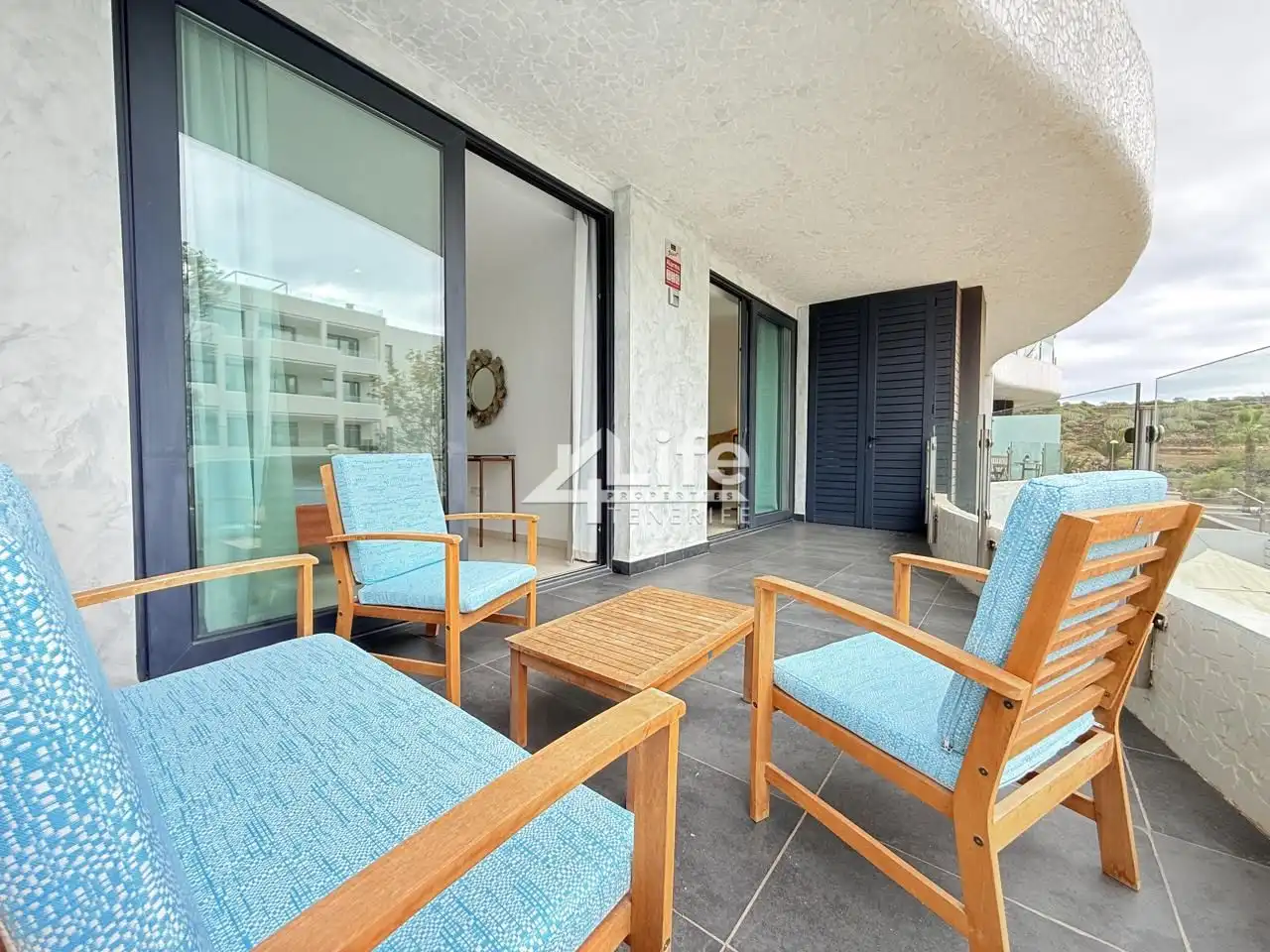 Terraza de Apartamento de alquiler en Arona con Aire acondicionado, Terraza y Piscina