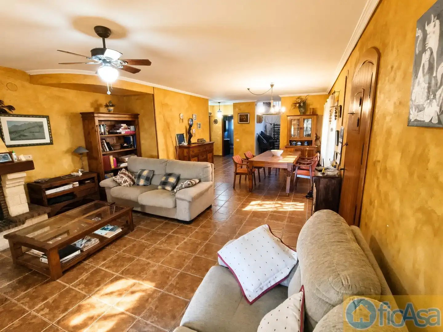 Living room of Houses for sale in Borriol  with Terrace, Storage room and Swimming Pool