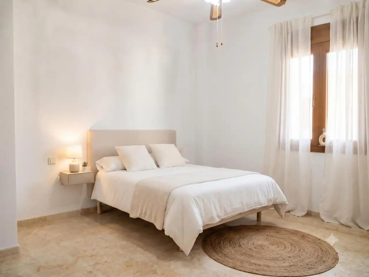 Bedroom of Detached homes for sale in Bollullos de la Mitación  with Air Conditioner, Private garden and Terrace