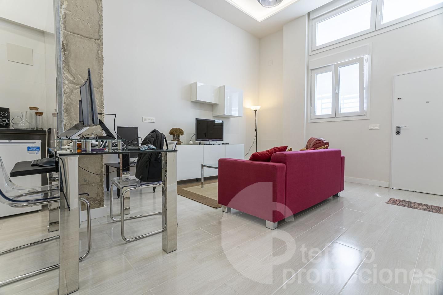 Living room of Planta baja for sale in Málaga Capital  with Air Conditioner and Heating