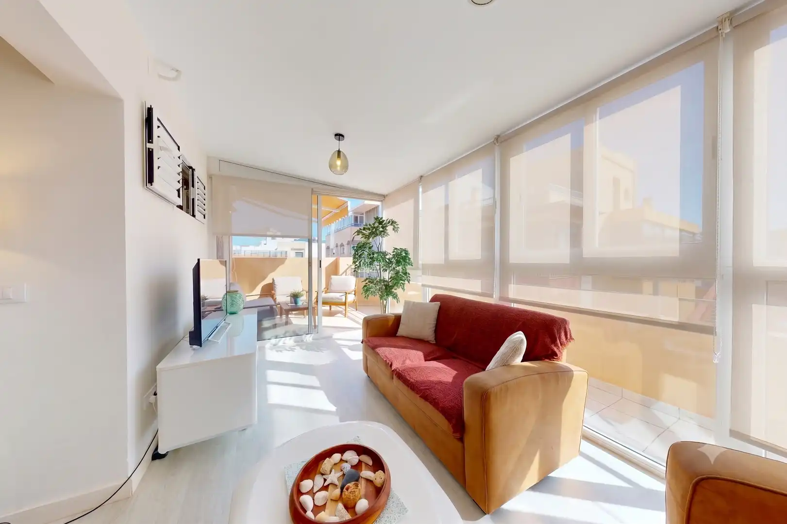 Sala de estar de Ático de alquiler en Las Palmas de Gran Canaria con Calefacción, Terraza y Amueblado