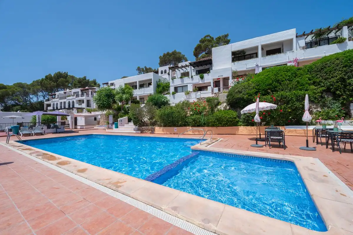 Swimming pool of Flat for sale in Santa Eulària des Riu  with Air Conditioner, Heating and Private garden