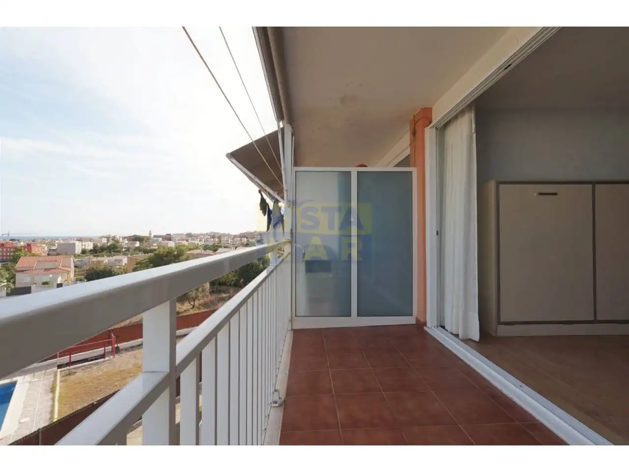 Terraza de Piso de alquiler en Vilanova i la Geltrú con Parquet, Terraza y Amueblado