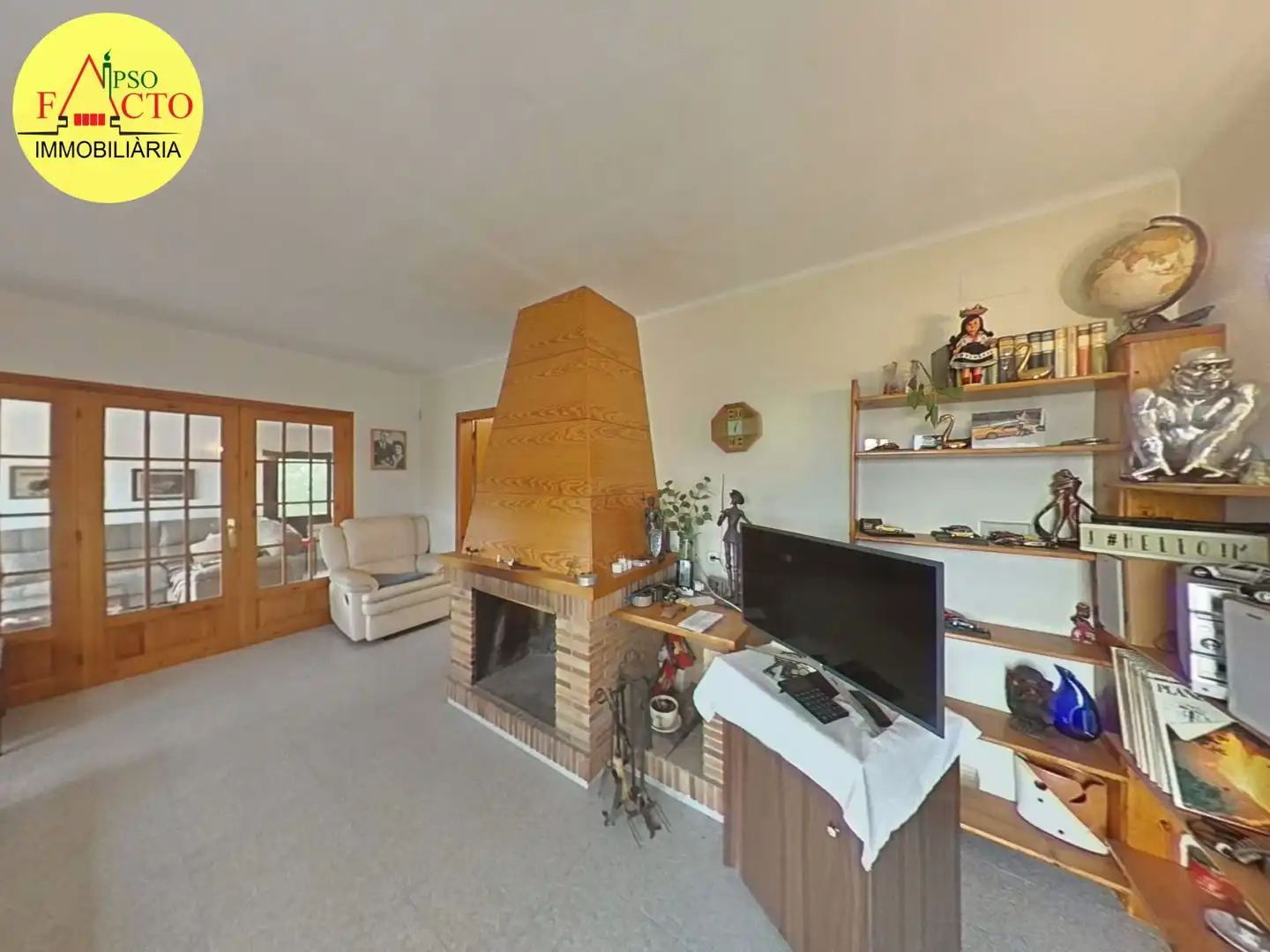Sala d'estar de Casa o xalet en venda en Bescanó amb Calefacció, Terrassa i Traster