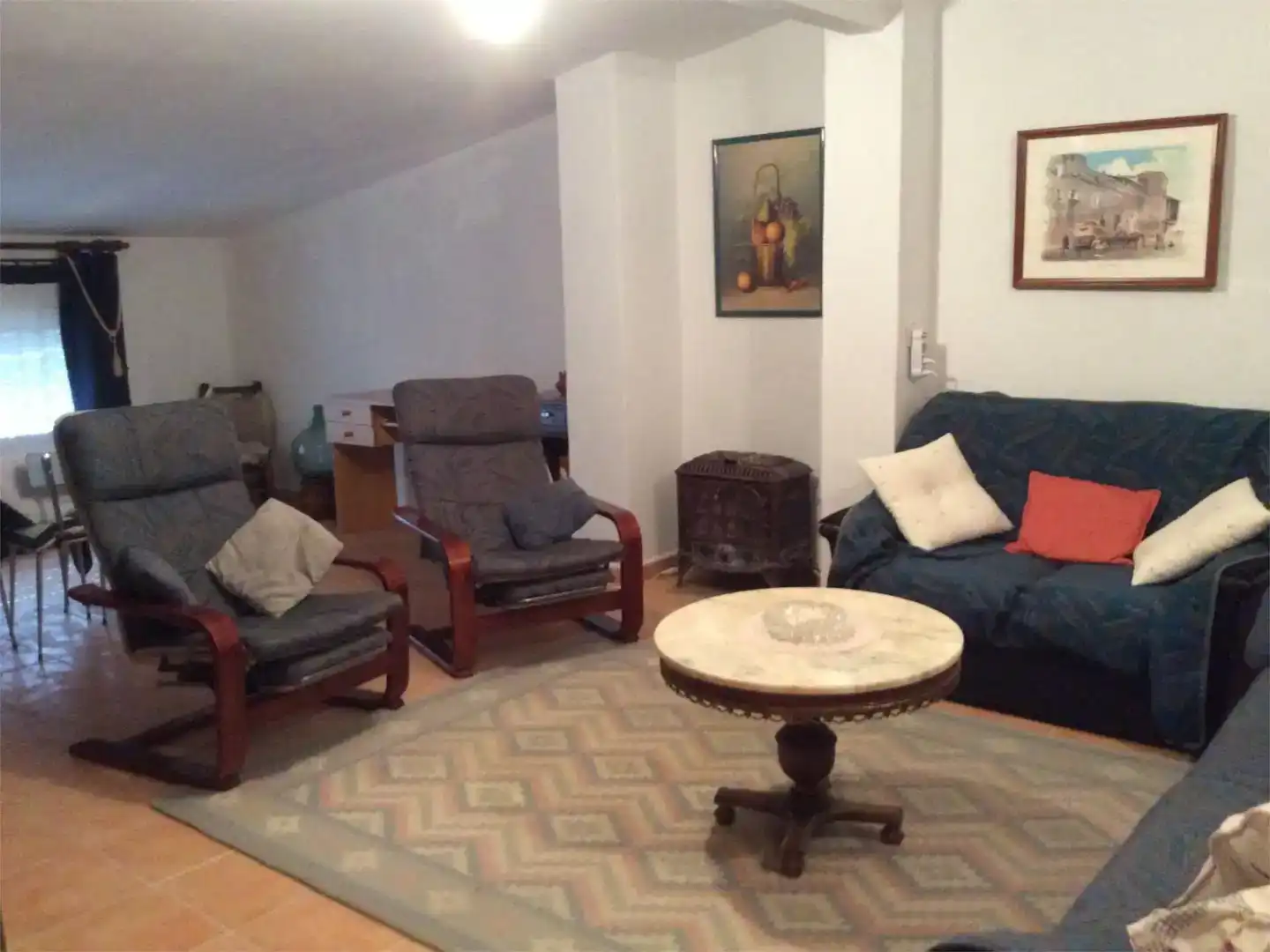Sala d'estar de Casa adosada en venda en Albalá