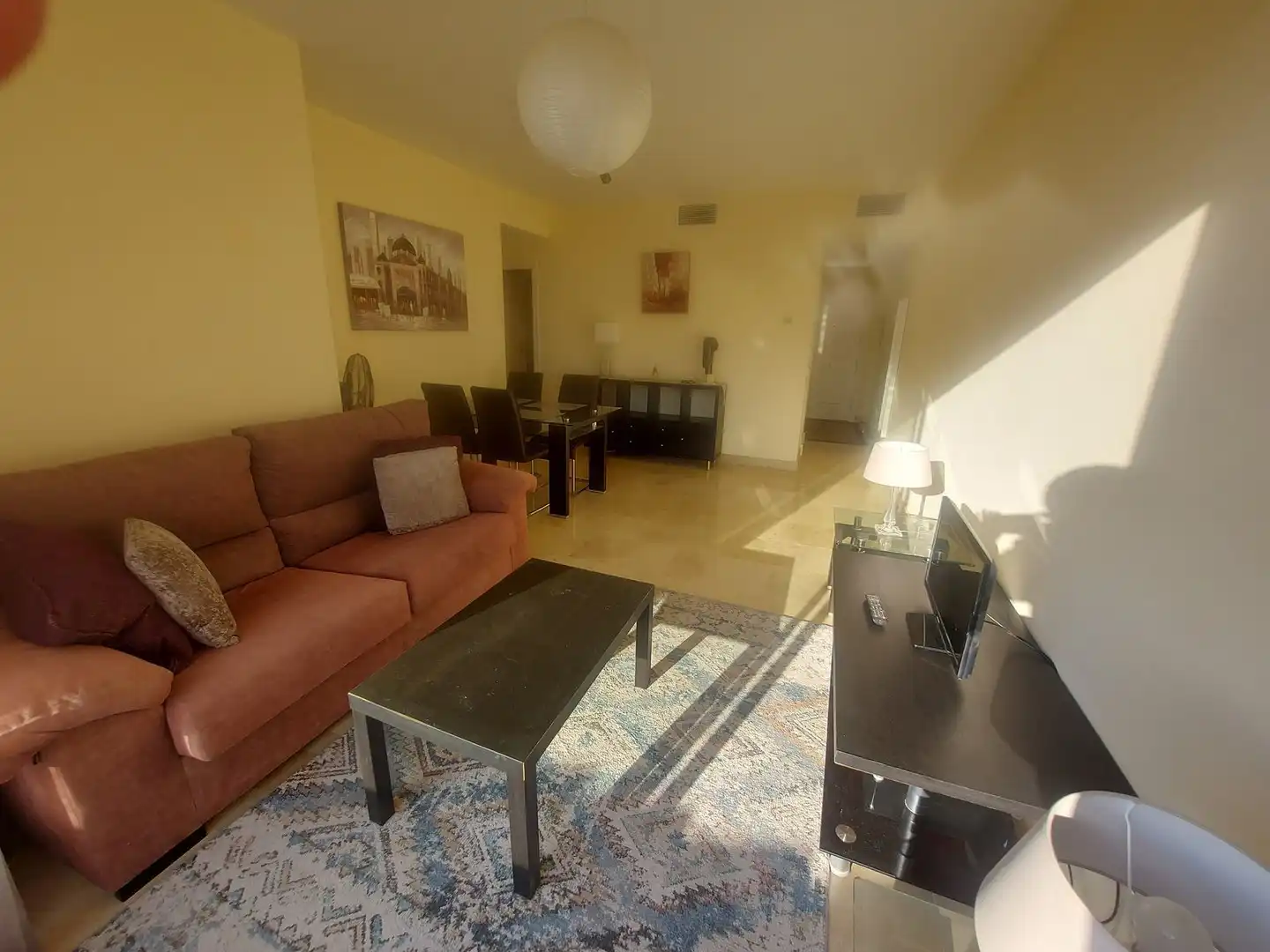 Living room of Attic for sale in Manilva  with Air Conditioner, Terrace and Furnished