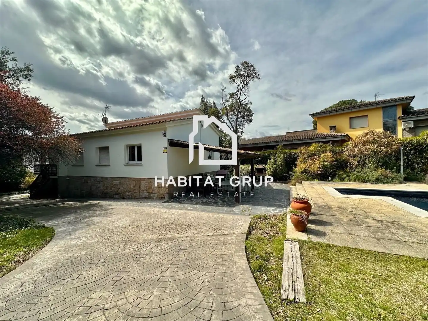 Vista exterior de Casa o xalet en venda en Santa Coloma de Farners amb Aire condicionat, Calefacció i Jardí privat