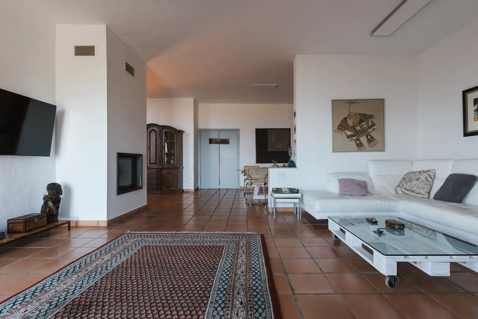 Sala d'estar de Casa o xalet en venda en San Juan de la Rambla amb Jardí privat, Parquet i Terrassa