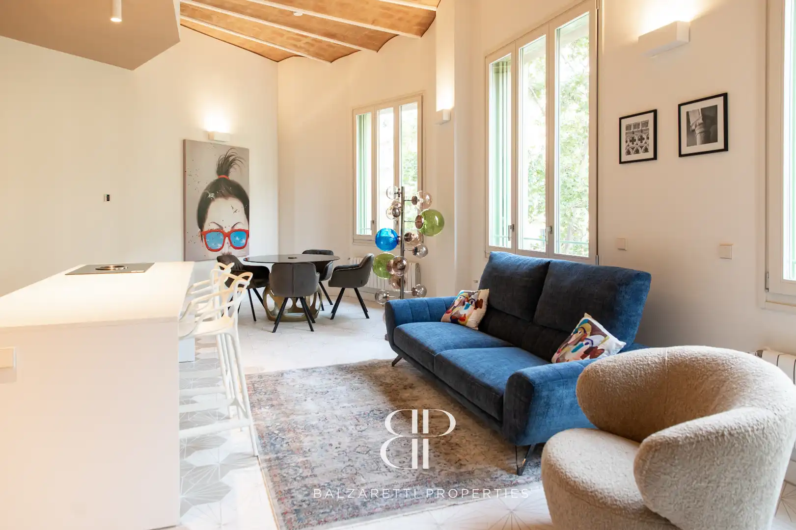 Wohnzimmer von Wohnung zur Miete in Barcelona mit Klimaanlage, Heizung und Möbliert