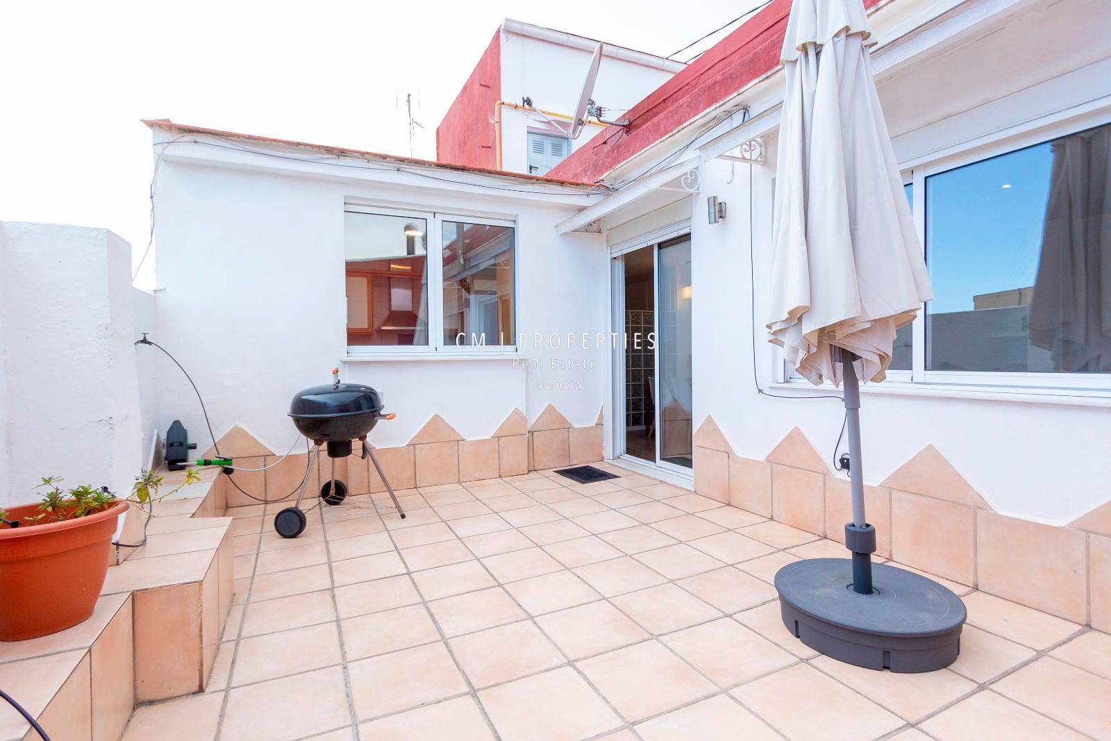 Terrace of Attic for sale in  Valencia Capital  with Air Conditioner, Heating and Parquet flooring