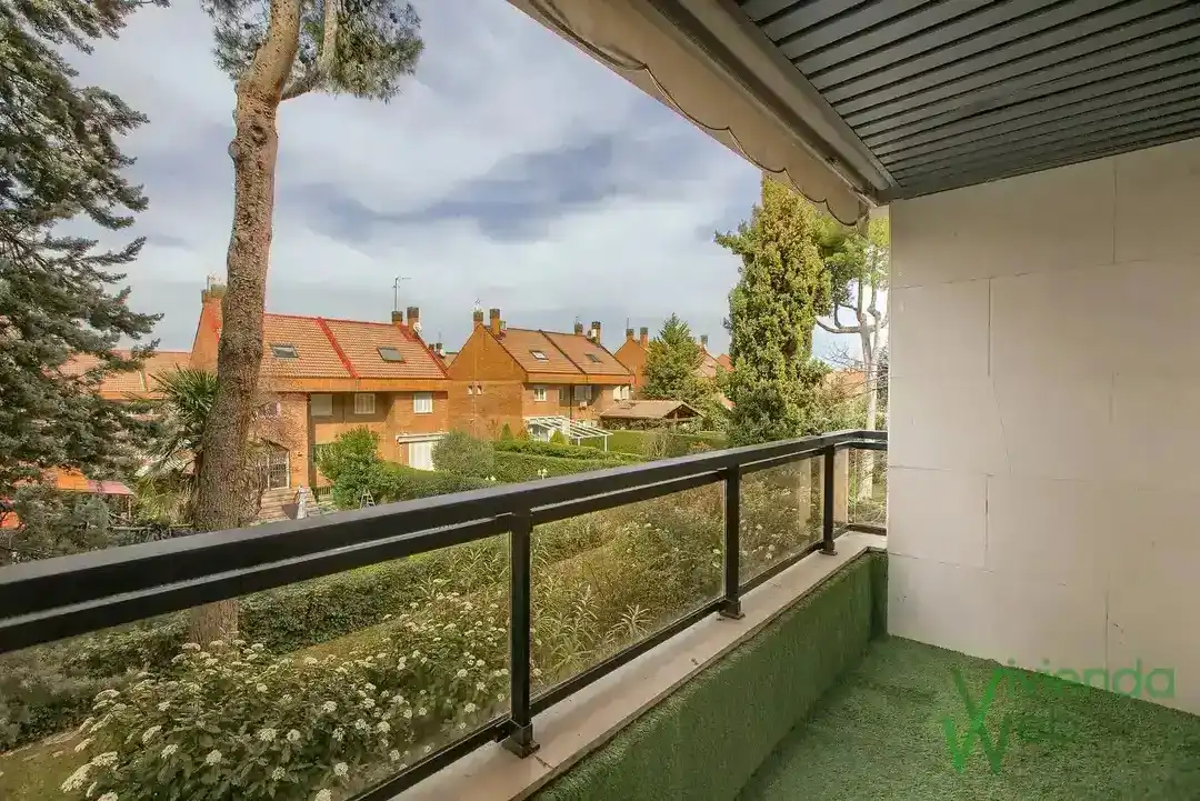 Balcony of Flat for rent in Pozuelo de Alarcón  with Air Conditioner, Heating and Private garden
