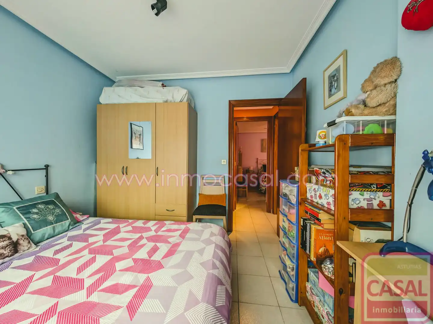 Bedroom of Flat for sale in Langreo  with Heating, Storage room and Furnished