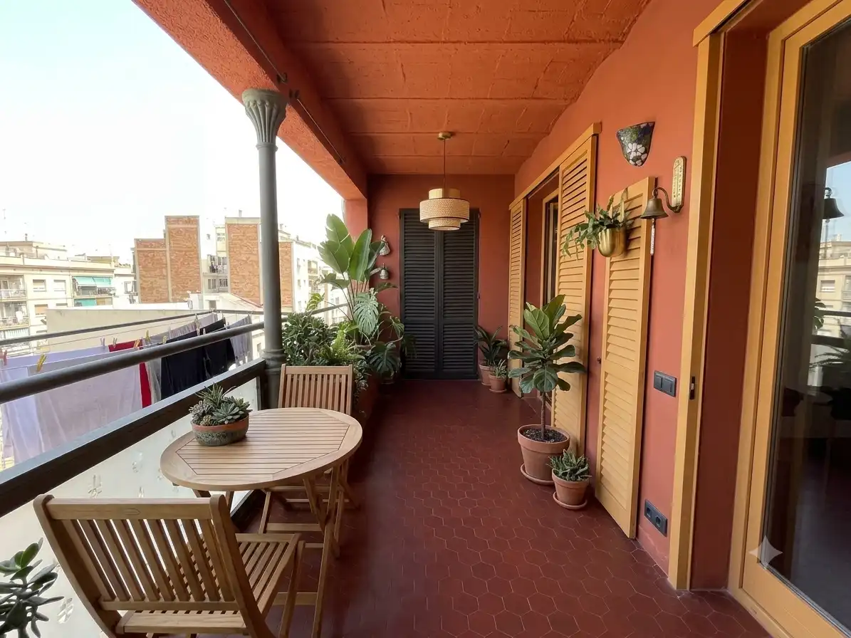 Terrace of Flat for sale in Barcelona  with Heating, Balcony and Alarm