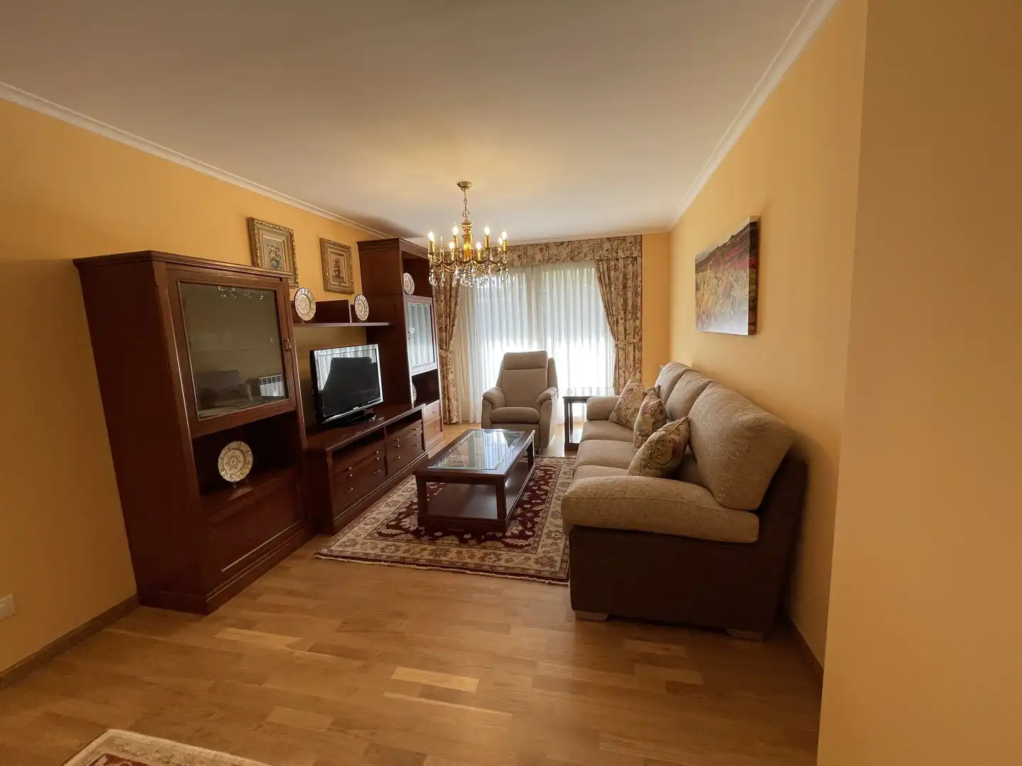 Sala de estar de Piso en venta en Cirueña con Calefacción, Jardín privado y Amueblado